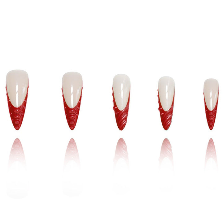 Glamorous Stiletto Nail Extensions Bowlift