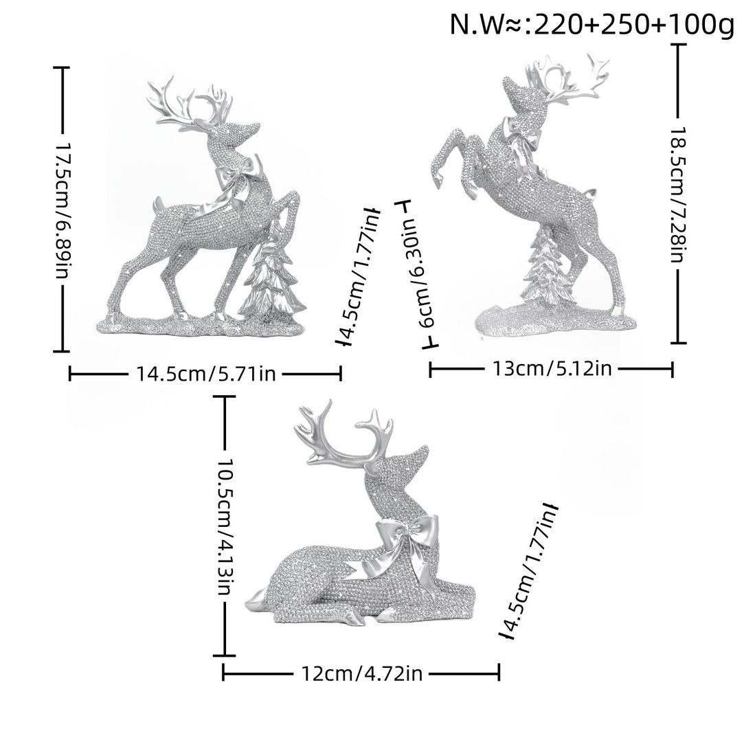 Luxurious Reindeer Sculpture Bowlift