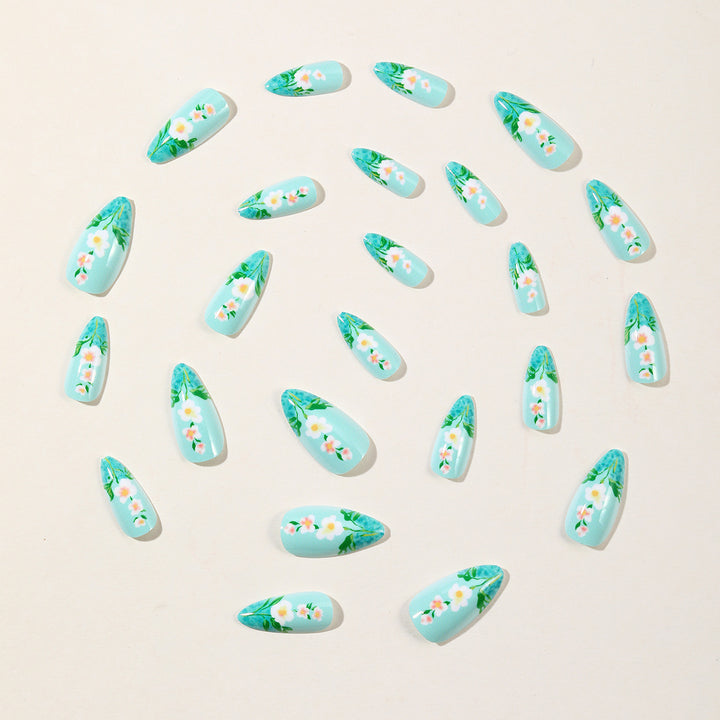 Floral Art Acrylic Nail Extensions Bowlift 1789713288