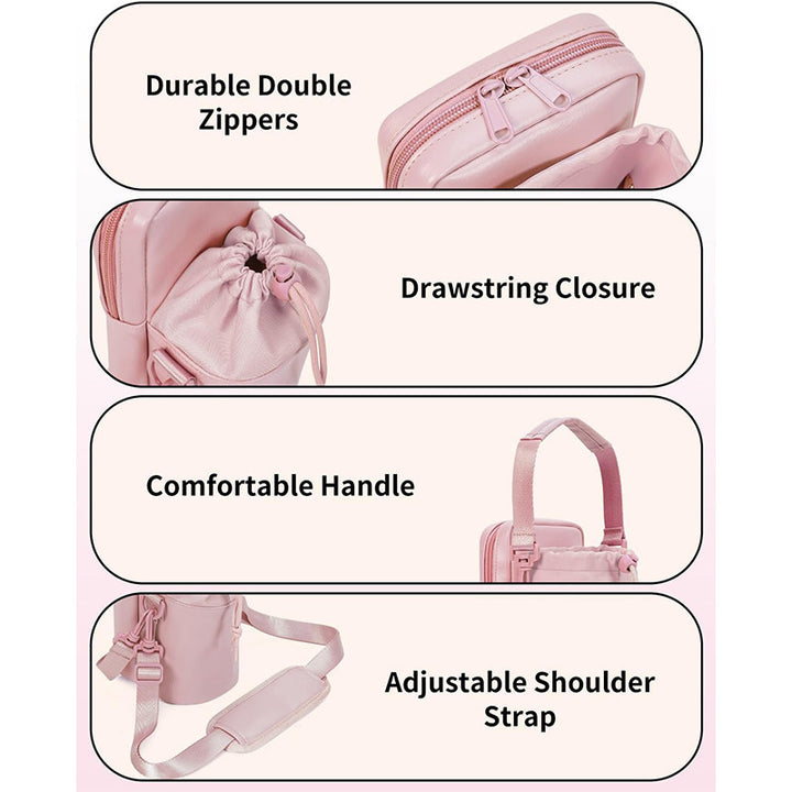 Multifunctional Water Bottle Bag with Insulated Compartment Bowlift