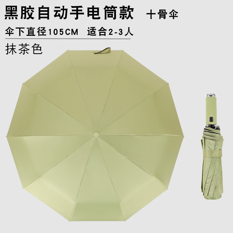 Ladies Automatic Open and Close Umbrella with Long Handle Bowlift