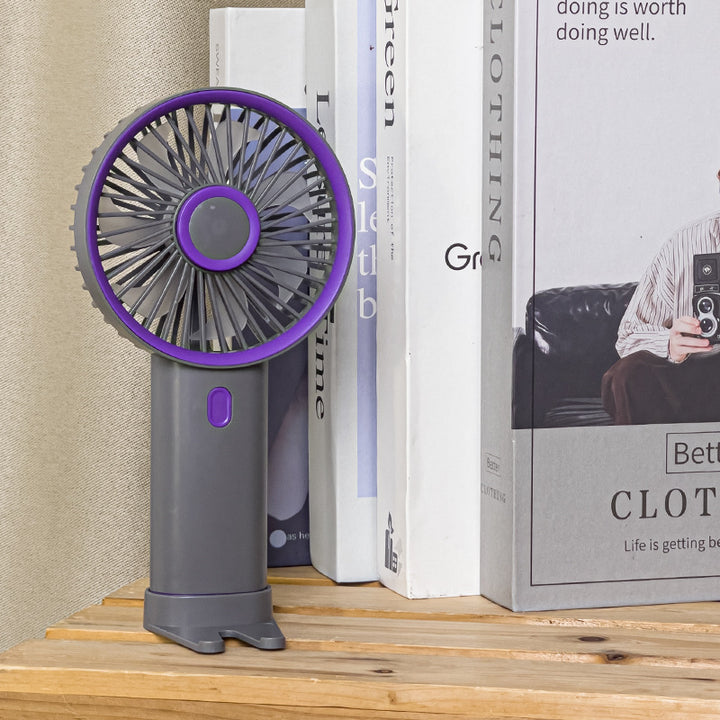 Women's Portable Hand Fan with Flexible Holder Bowlift