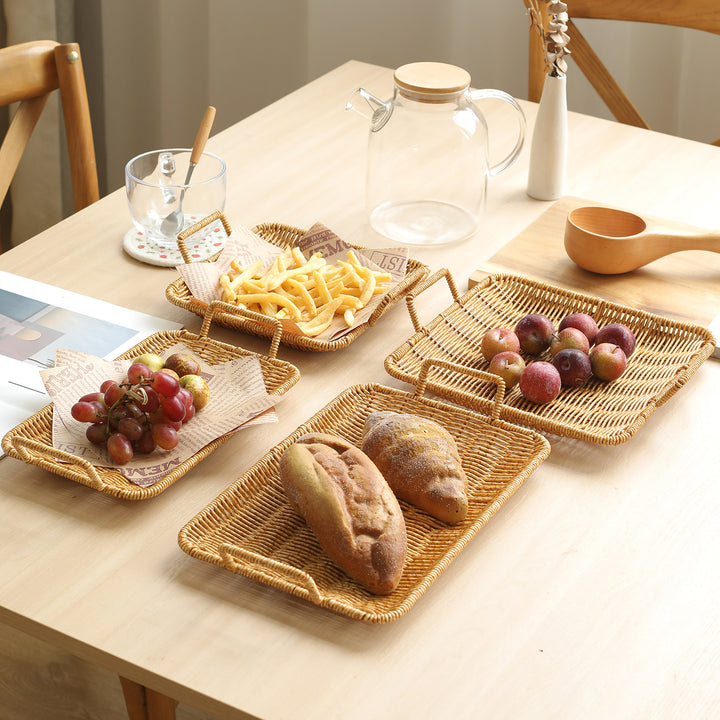 Home Decorative Woven Serving Tray Bowlift
