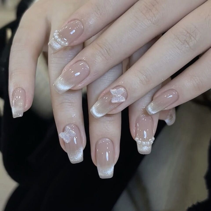 Premium Glamorous Press-On Nail Extensions Bowlift