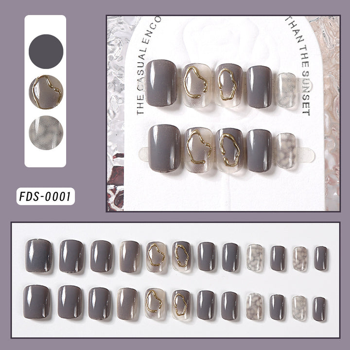 Decorative Nail Art Press-On Set Bowlift