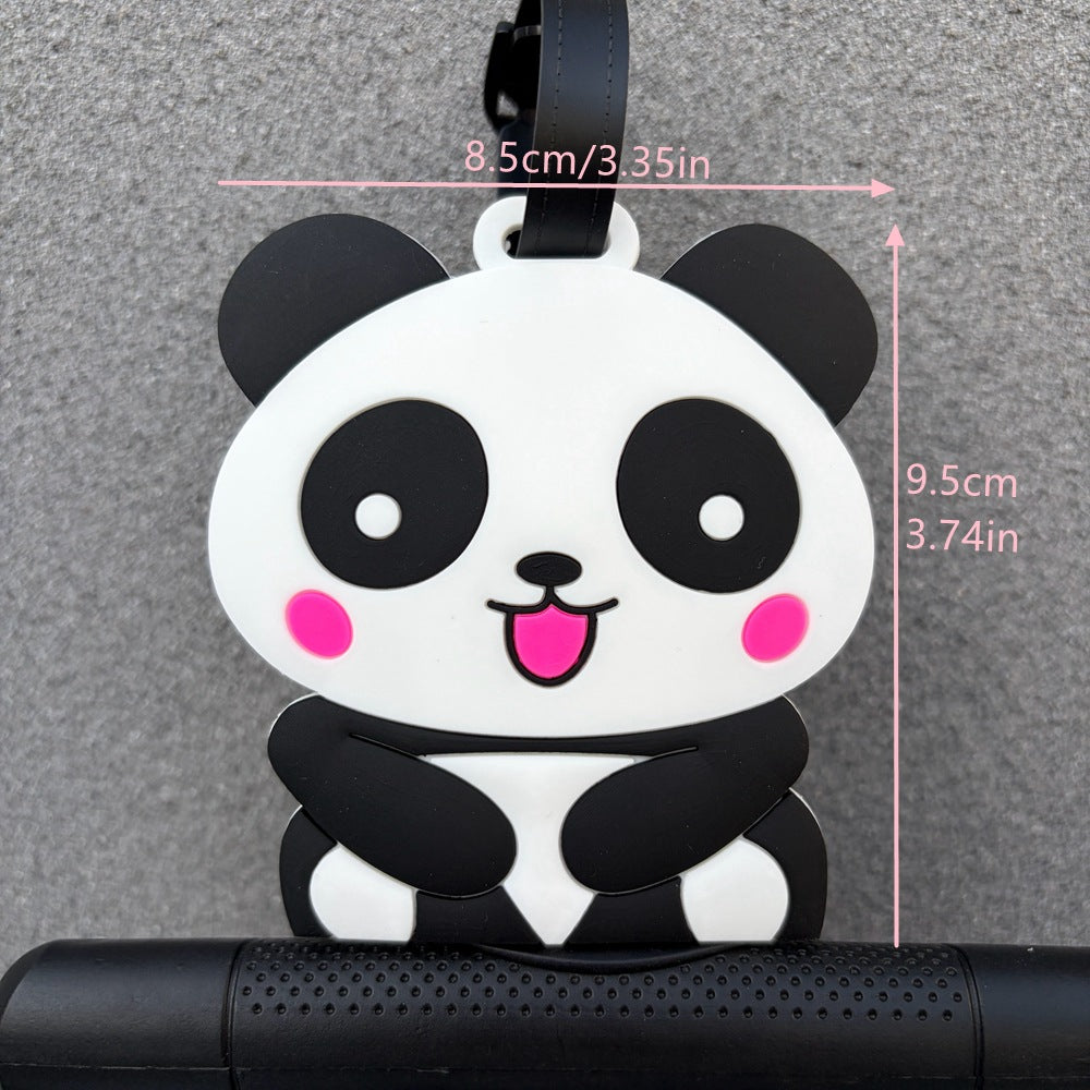 Cute Panda-Shaped Luggage Tag Bowlift