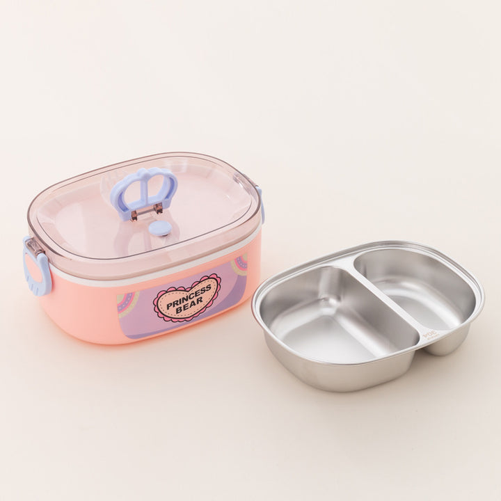Dual-Compartment Lunch Box with Removable Insert