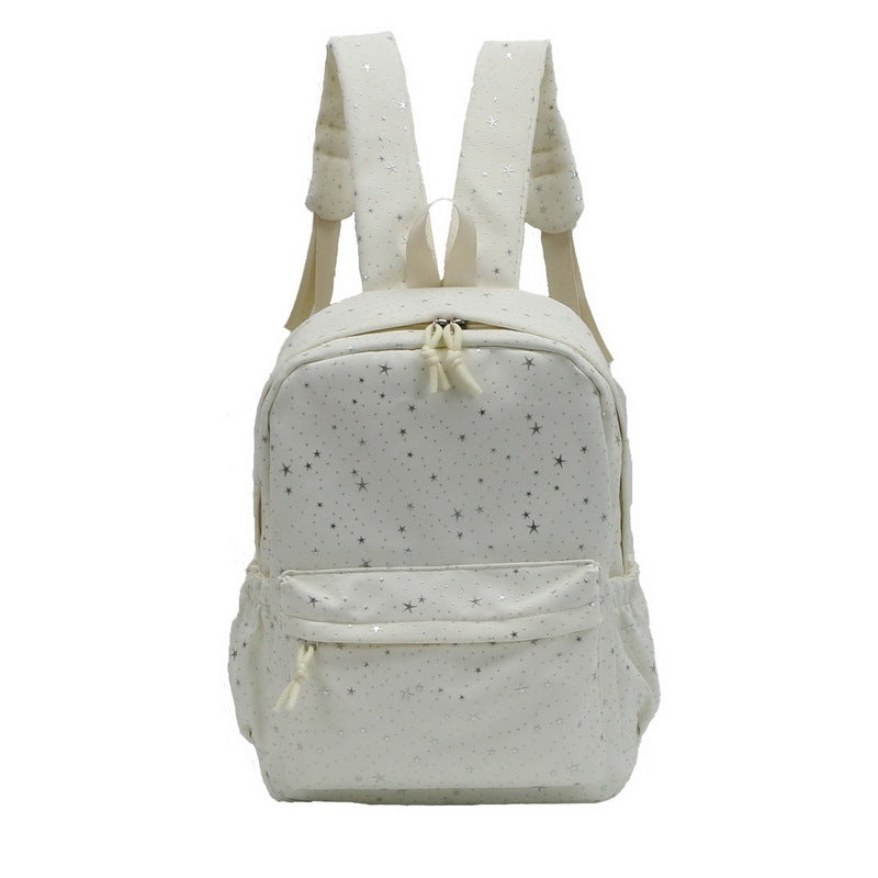 Star-Patterned Academic Backpack Bowlift