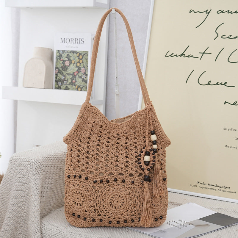 Handcrafted Macrame Shoulder Bag Bowlift