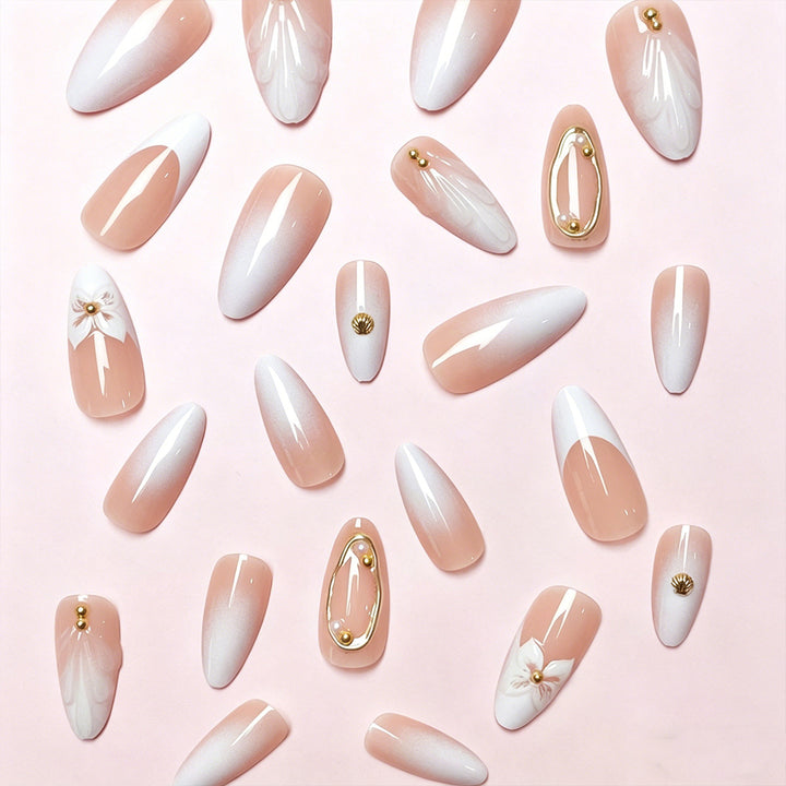Floral Embellished Press-On Nail Extensions Bowlift