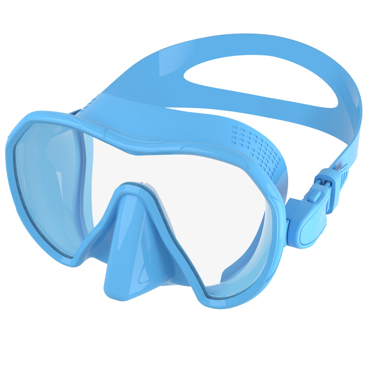 Diving mask with wide field of vision and innovative anti-fog technology Bowlift