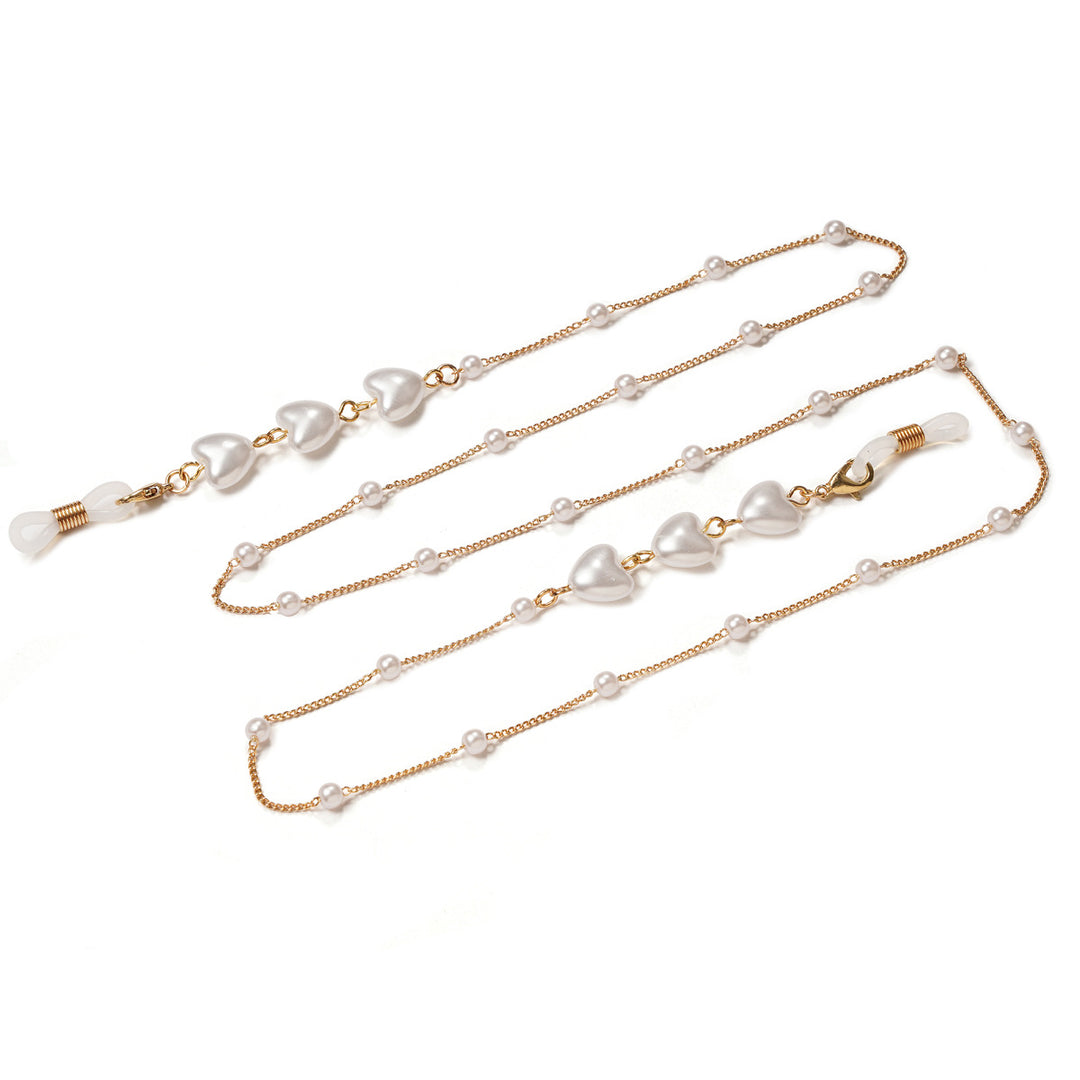 Elegant Heart-Shaped Pearl Chain Bowlift