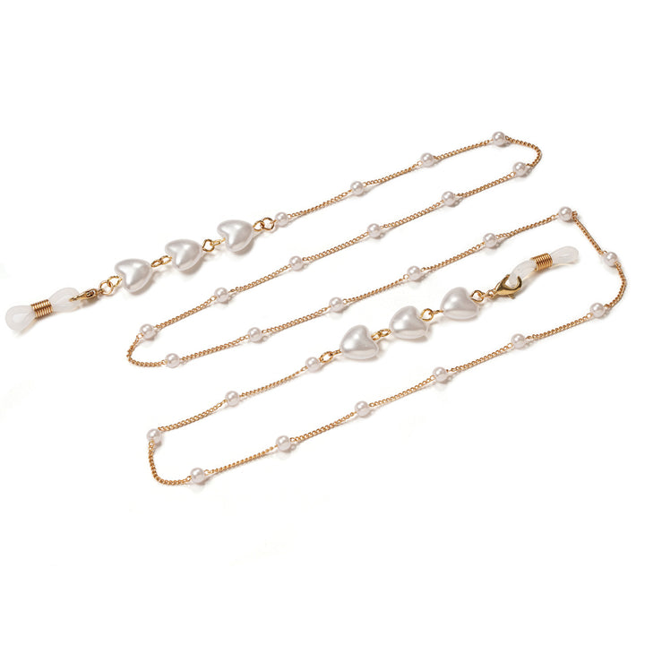 Elegant Heart-Shaped Pearl Chain Bowlift