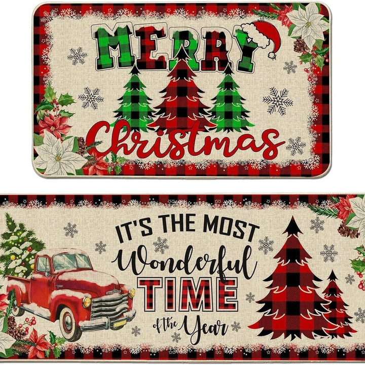 Festive Welcome Door Mat Bowlift