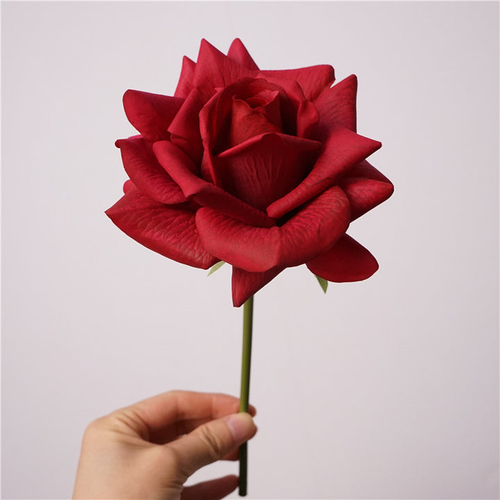 Oversized Realistic Foam Rose Single Stem Decorative Artificial Flower