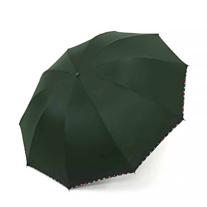 Ladies umbrella with floral design and reinforced frame Bowlift