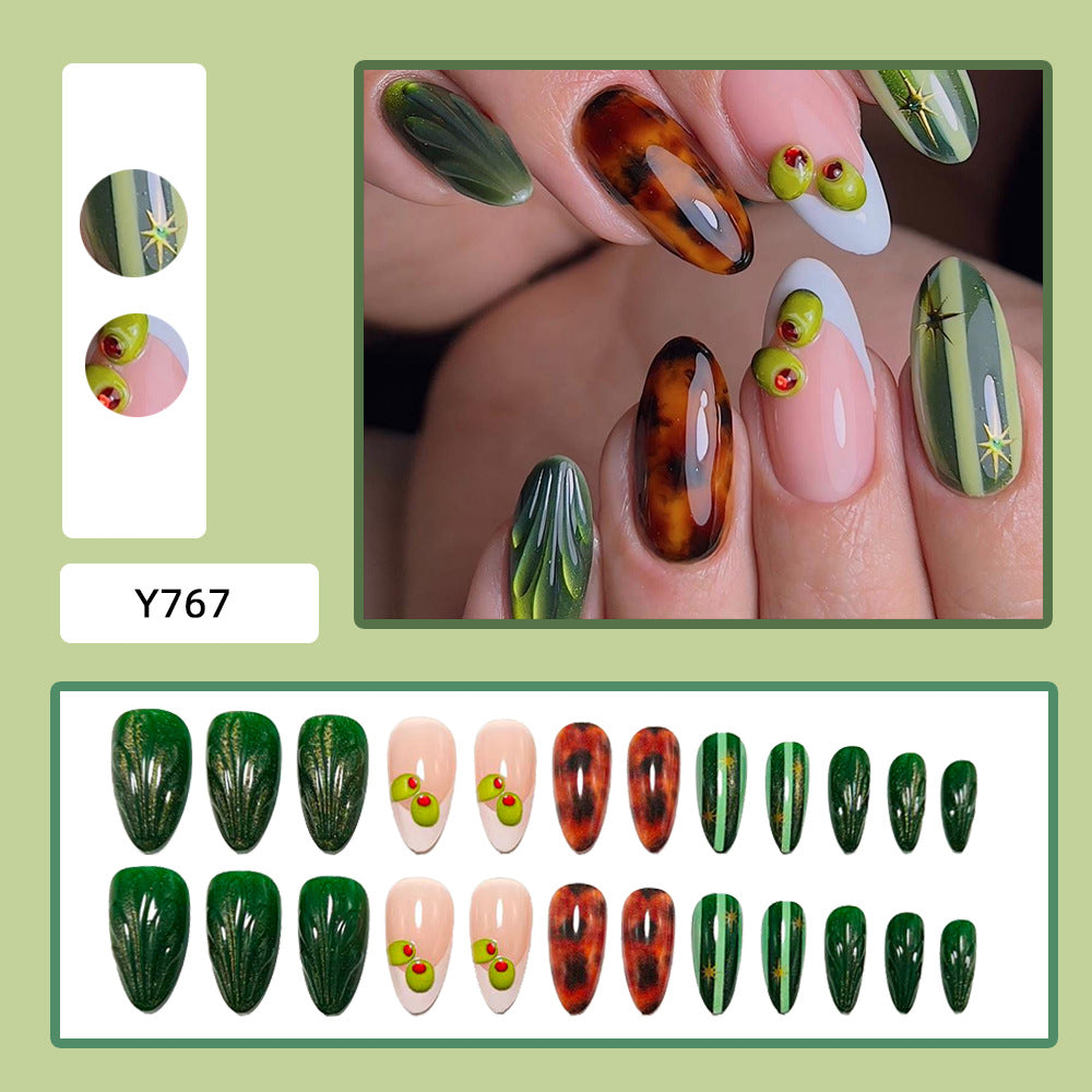 Artistic 3D decorated artificial nails Bowlift