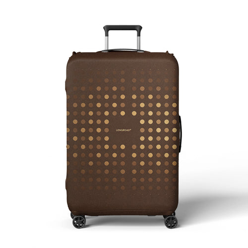 Ladies suitcase cover with modern polka dot pattern Bowlift