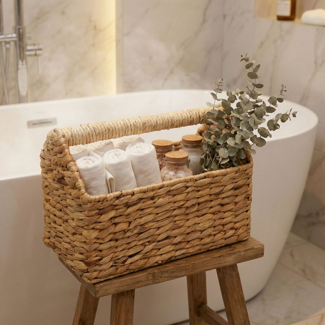 Handcrafted Storage Basket Made of Natural Materials Bowlift