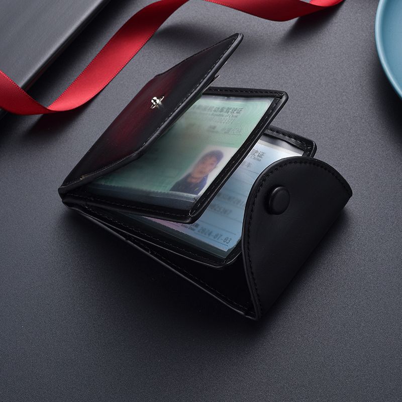 Premium Leather Business Card Holder Bowlift