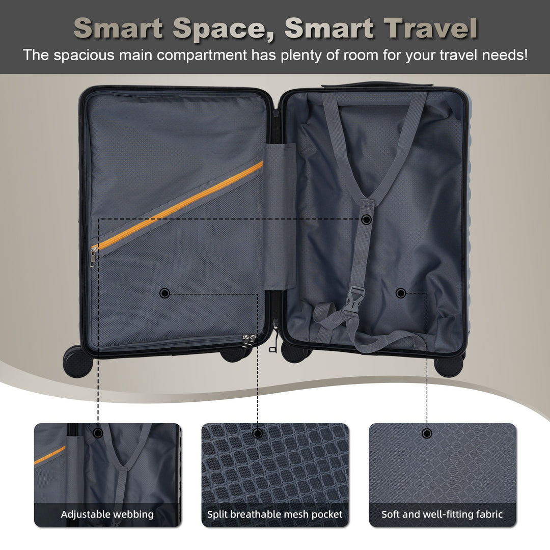Lightweight Spinner Suitcase Bowlift