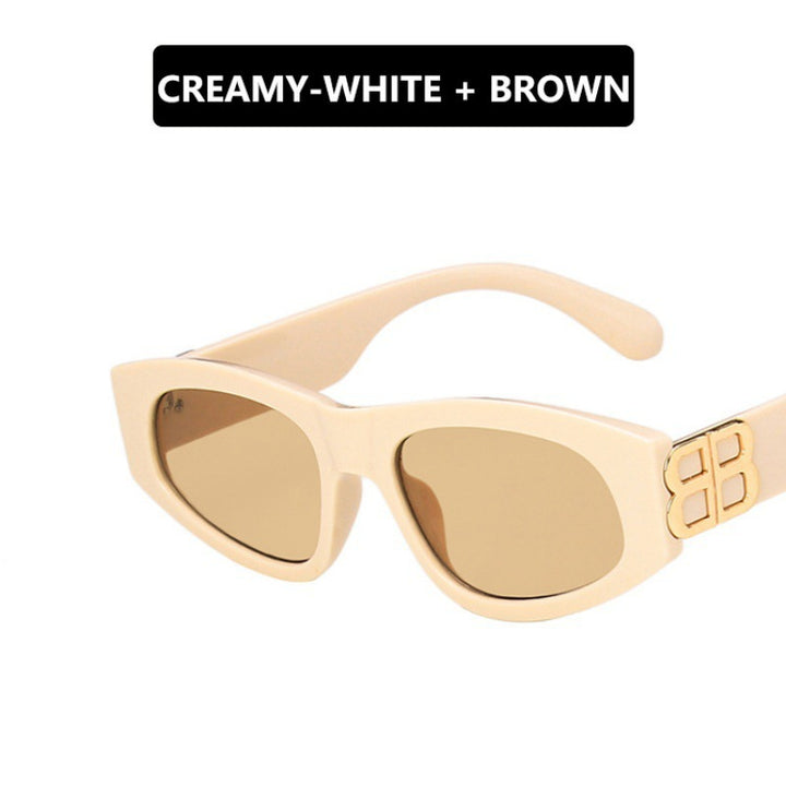 Ladies stylish cat-eye sunglasses with modern leopard pattern Bowlift