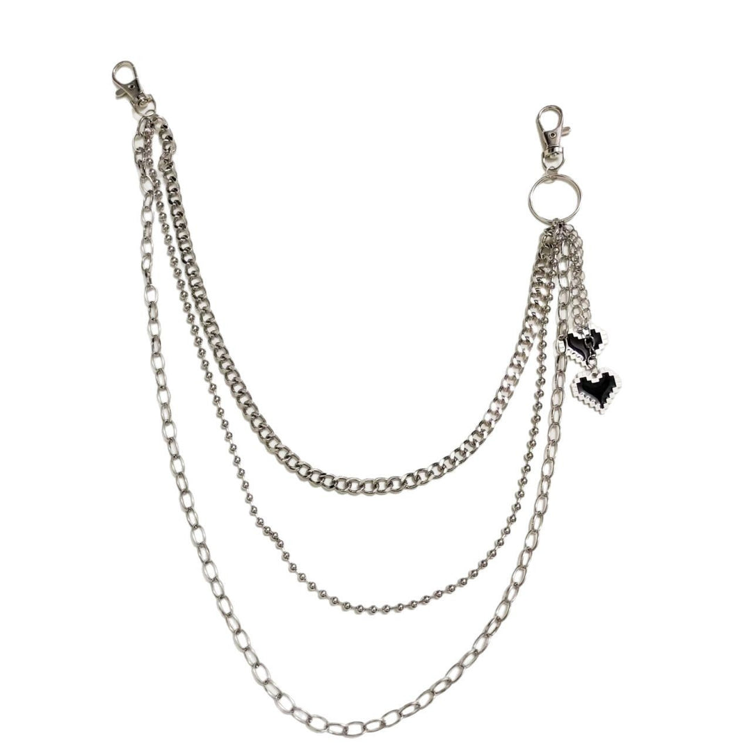 Pleated skirt with stylish chains by Bowlift