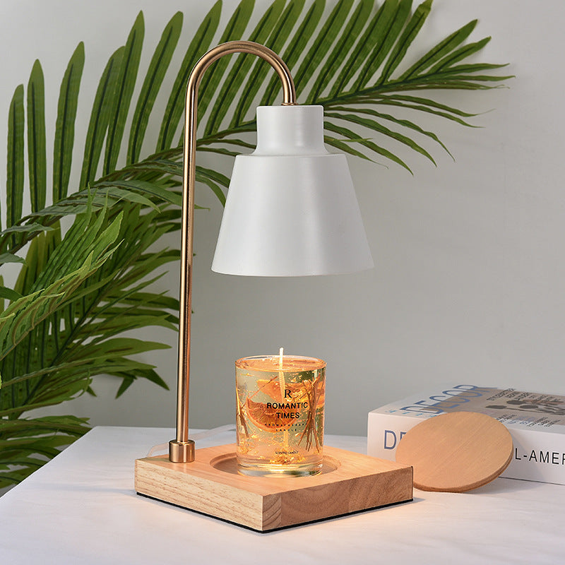Modern Desk Lamp with Wooden Base