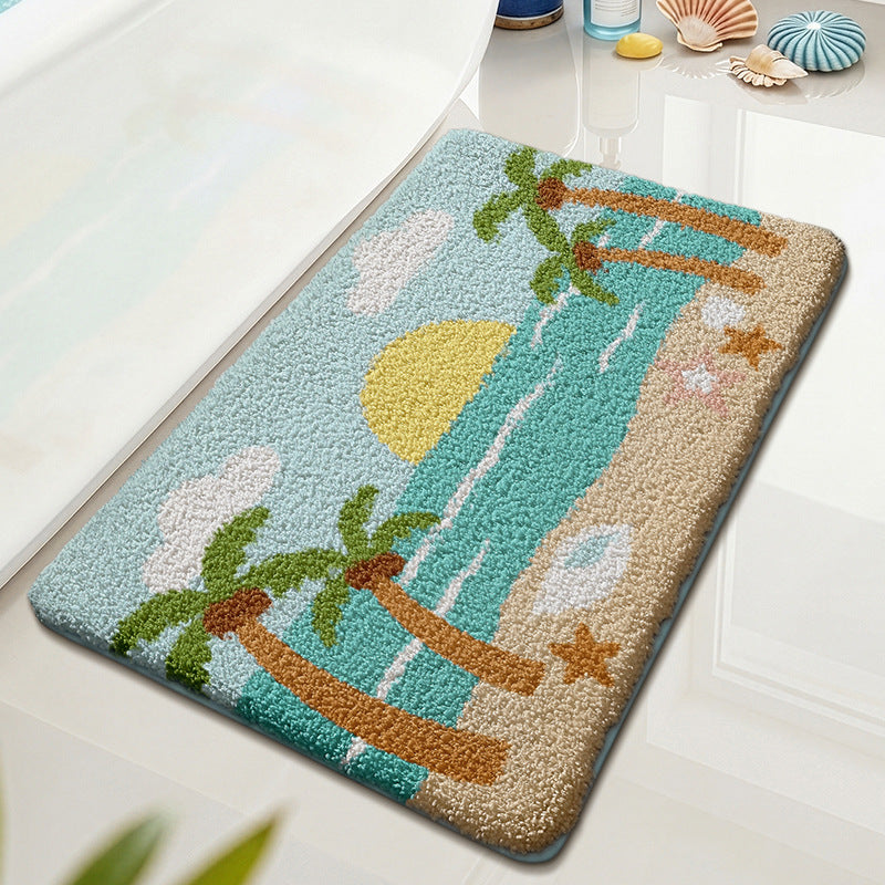 Playful Dog-Themed Bath Mat Bowlift