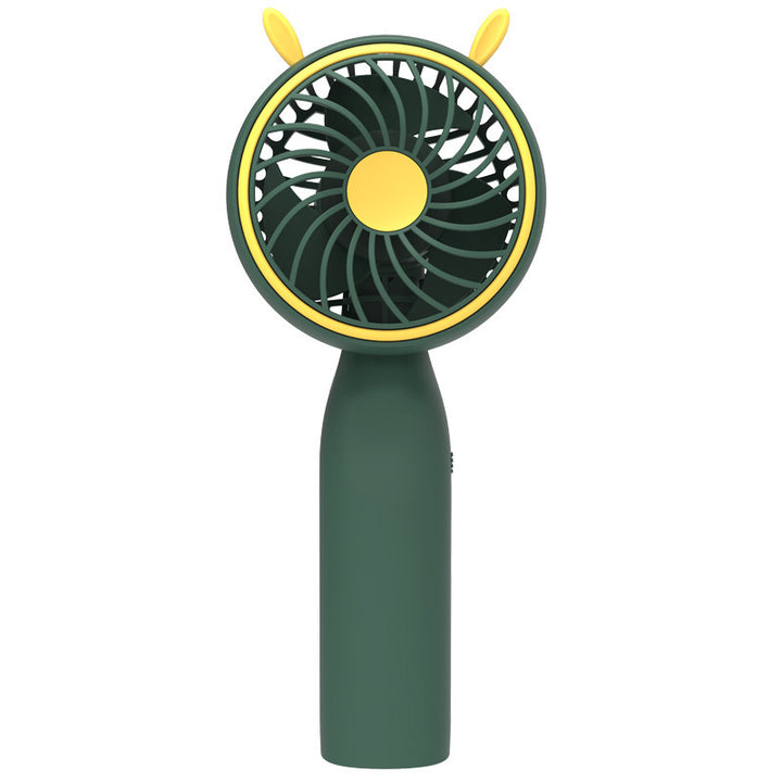 Ladies portable hand fan in creative Hornedesign Bowlift