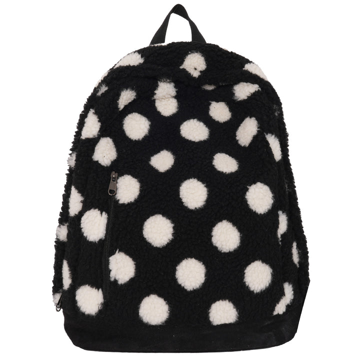 Cozy Fleece Star Print School Backpack Bowlift