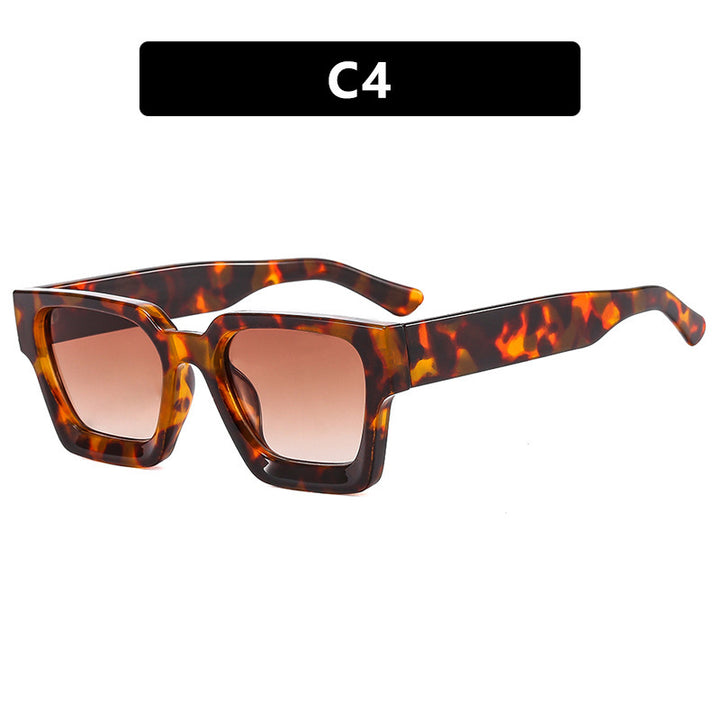 Ladies fashionable square sunglasses with yellow lenses Bowlift