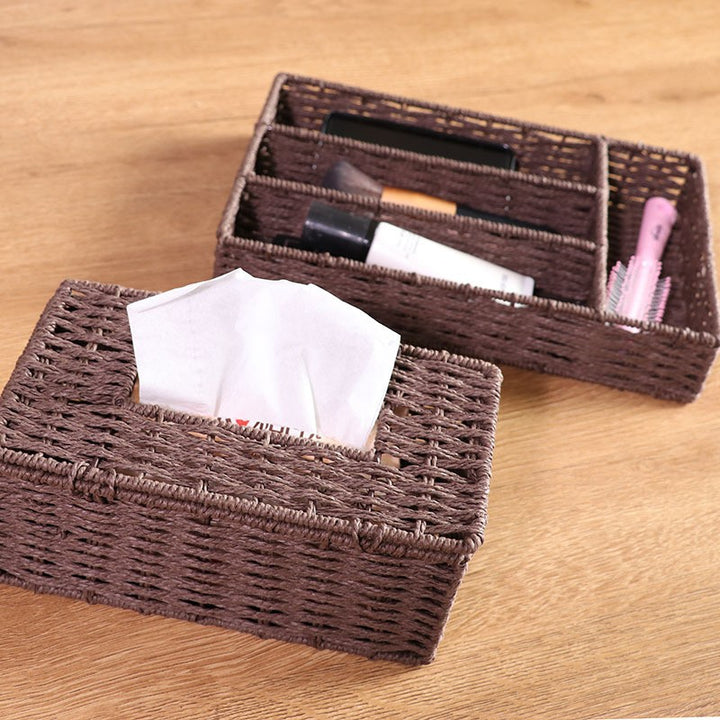 Ladies Storage Basket in Natural Woven Look Bowlift
