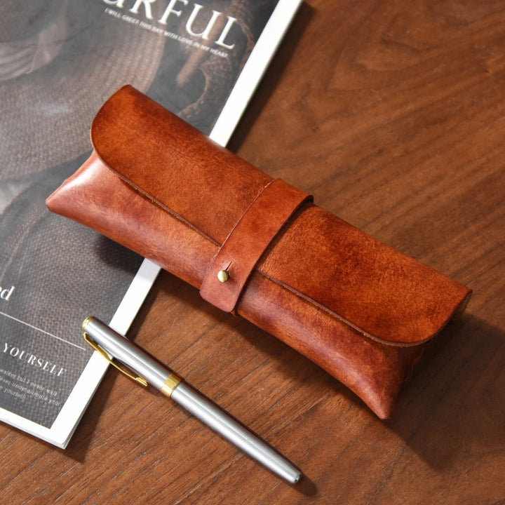 Stylish Leather Pencil Case Bowlift