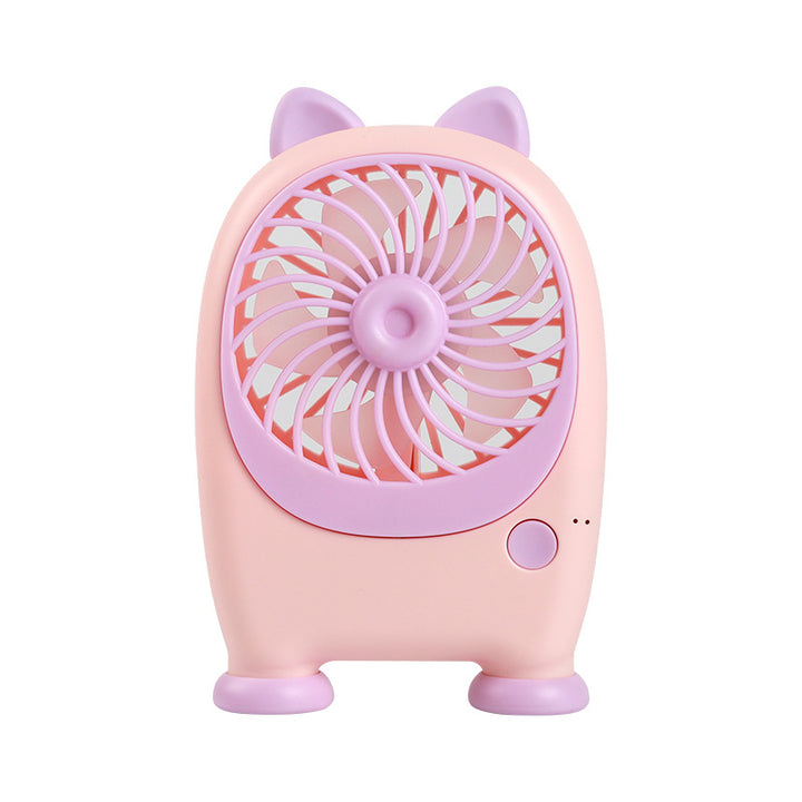 Women's portable handheld fan in playful rabbit design Bowlift