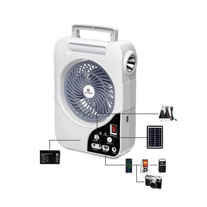 Unisex Portable Fan with Solar Panel Bowlift