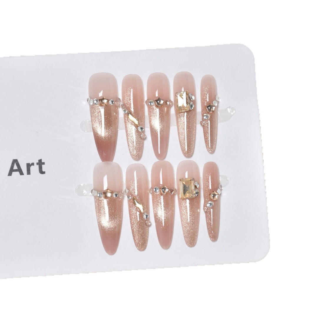 Glamorous Stiletto Press-On Nail Extensions Bowlift