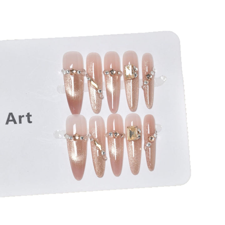 Glamorous Stiletto Press-On Nail Extensions Bowlift