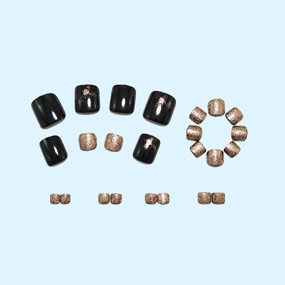 Glitter-accented artificial nails Bowlift