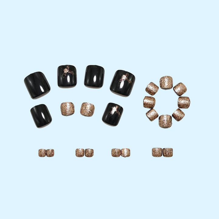 Glitter-accented artificial nails Bowlift