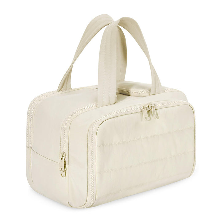 Cosmetic organizer bag with insulated lining Bowlift