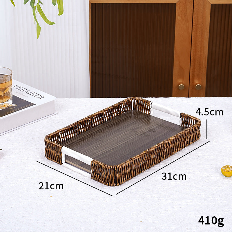 Stylish Handwoven Serving Tray Bowlift