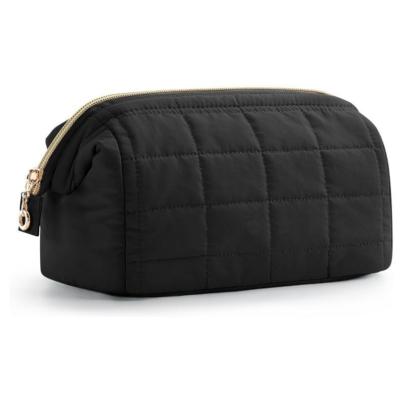Quilted Cosmetic Organizer Bag Bowlift