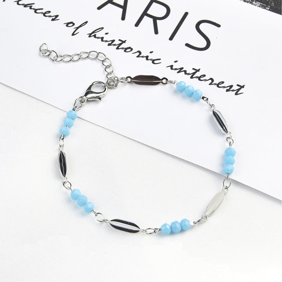 Unique Beaded Chain Bracelet Bowlift