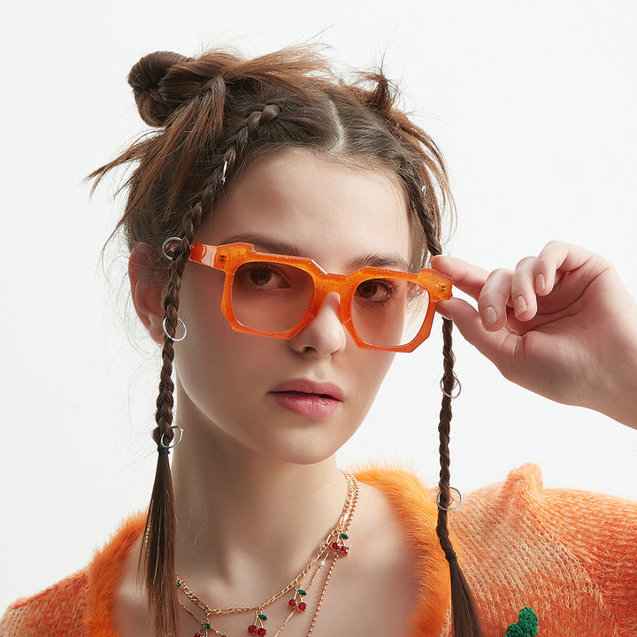Women's fashionable transparent sunglasses with stylish gradient lenses Bowlift