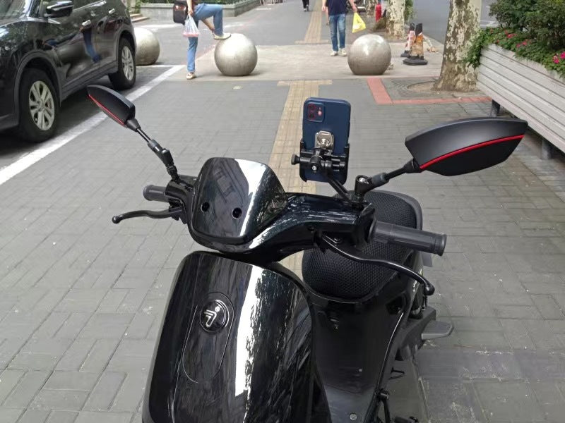 Motorcycle Mirror Set with Aerodynamic Design and High Stability Bowlift