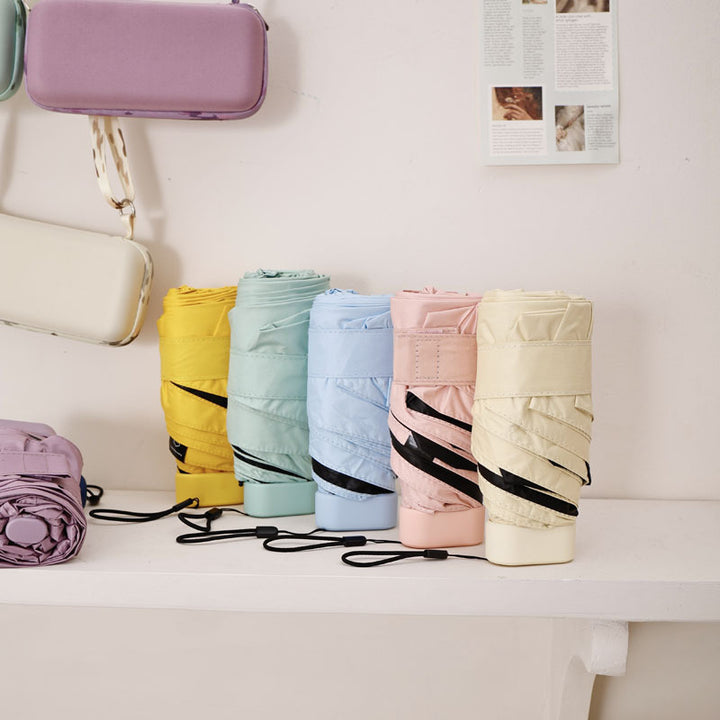 Women's compact and elegant folding umbrella with carrying bag Bowlift