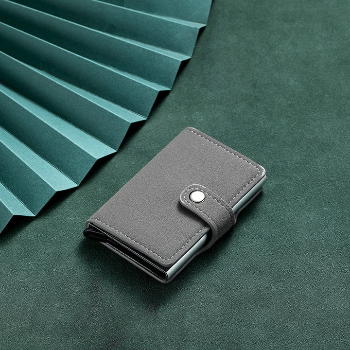 RFID-Blocking Leather Cardholder Bowlift