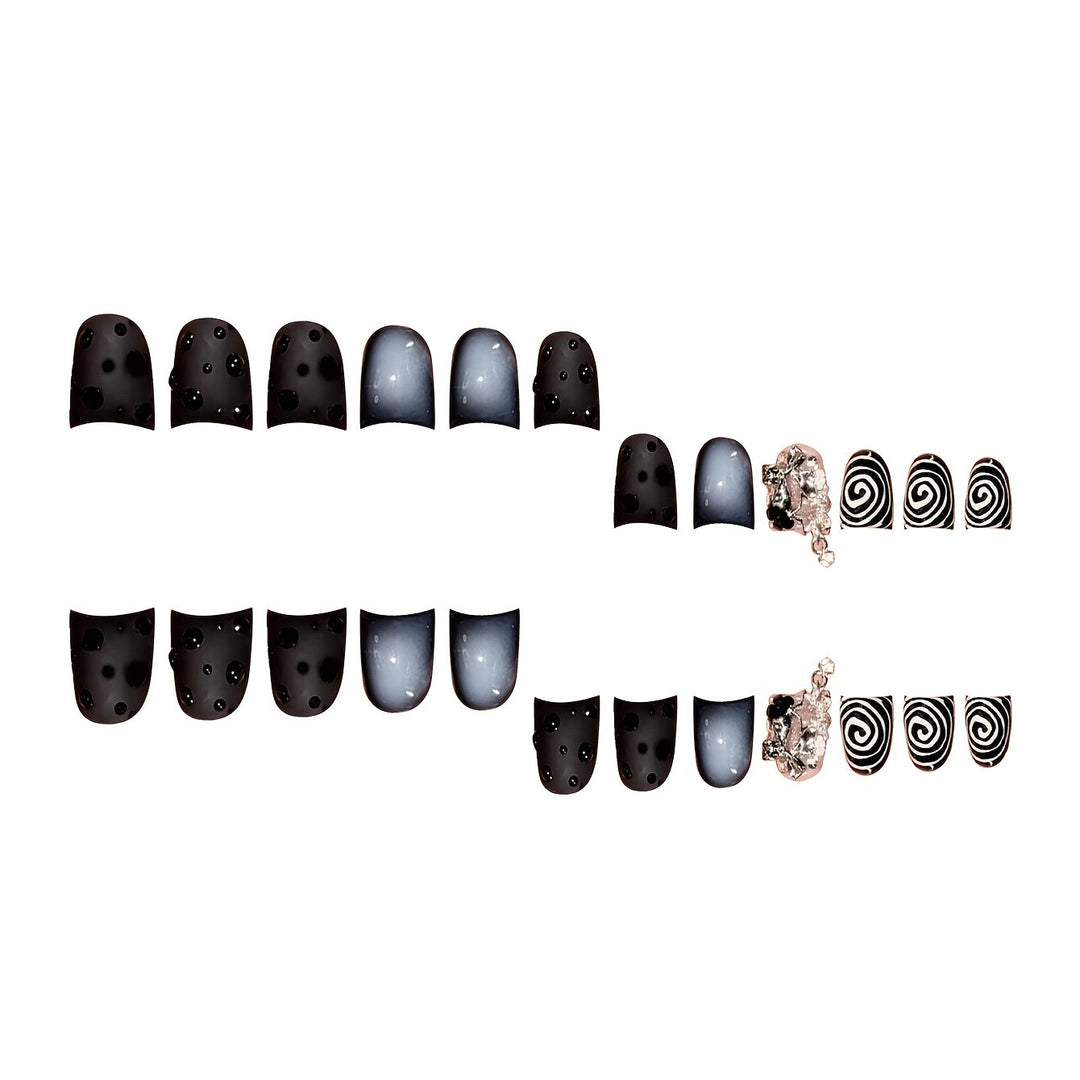 Stylish Press-On Nail Art Set Bowlift