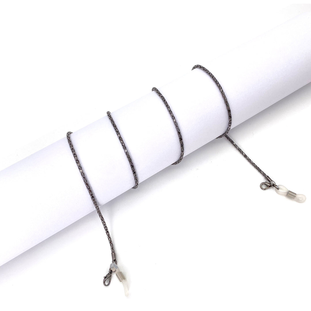 Minimalist Crystal-Detail Chain Anklet Bowlift